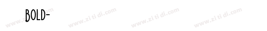 腾祥凌黑简 Bold字体转换